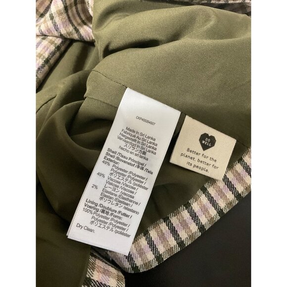 MADEWELL Dorset Oversized Double Breasted Plaid Blazer Preppy Clueless XS - Picture 10 of 14